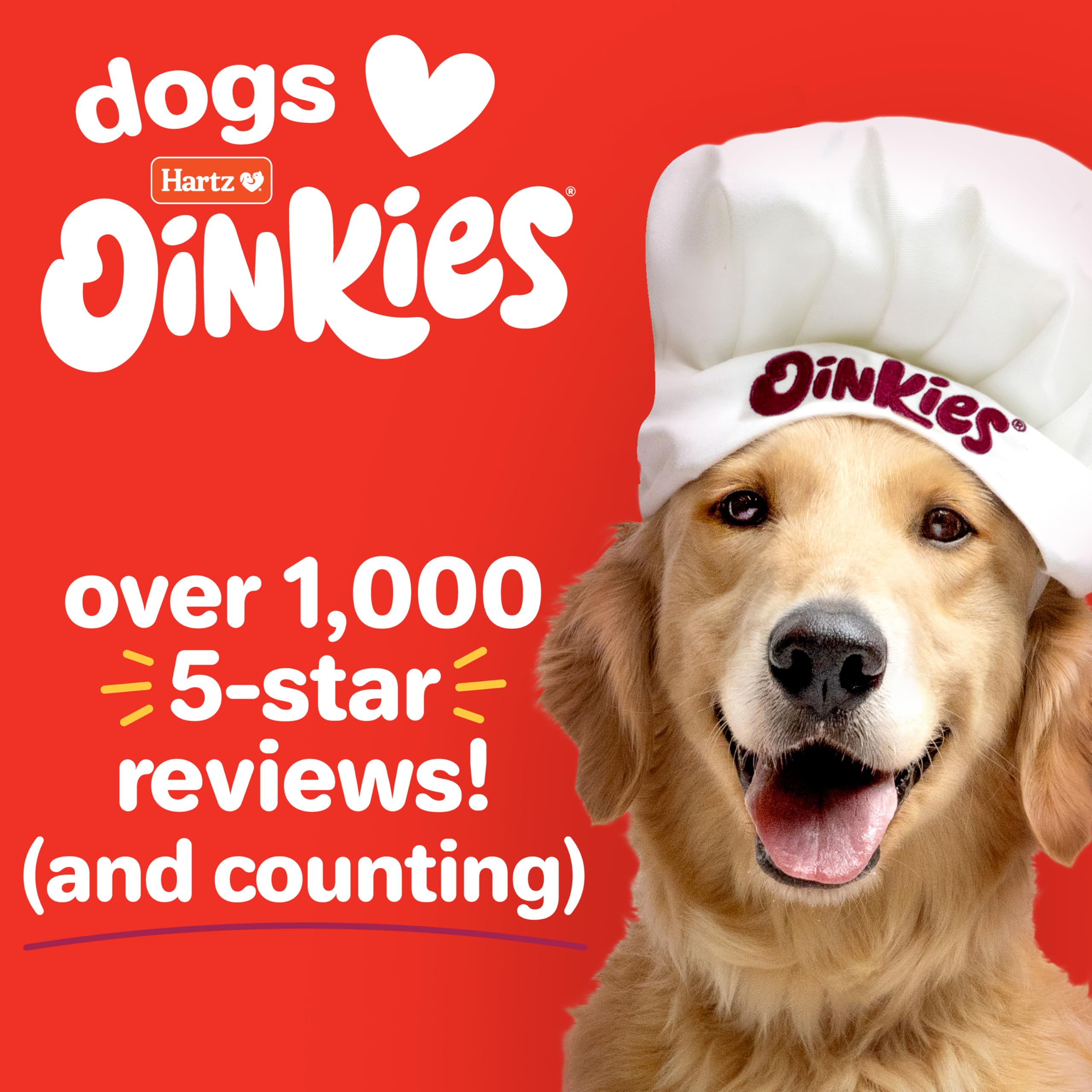Hartz Oinkies Porkalicious Twists textura robusta para perros que buscan reto