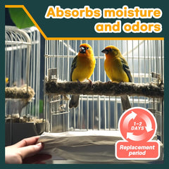 HA SHI Bird Cage Liner tear-resistant material reduces rips.
