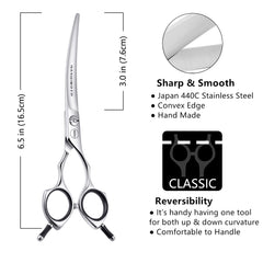 HASHIMOTO dog grooming scissors lightweight design aids comfortable all-day trimming.