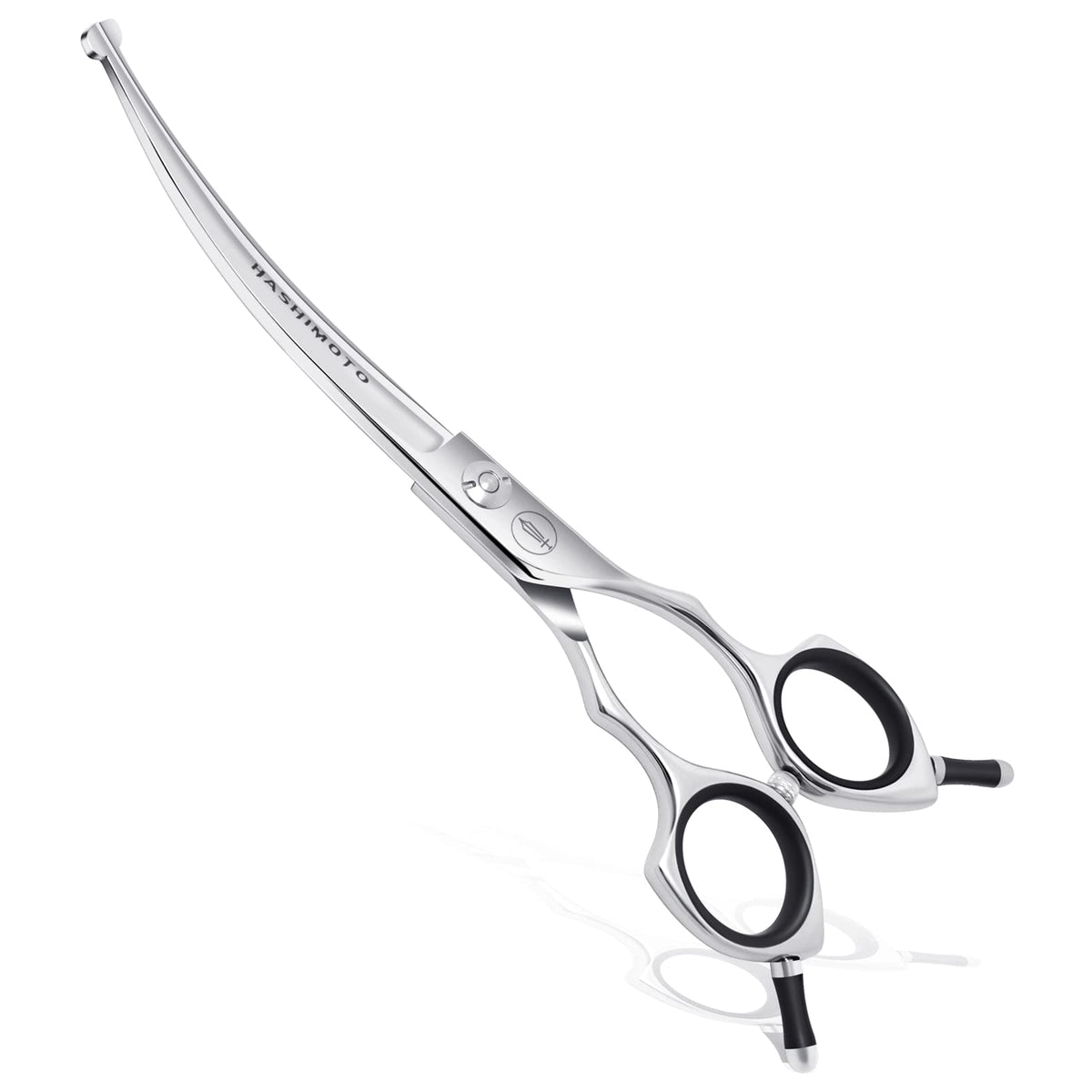 Hashimoto dog scissors curved blade for precise grooming along contours