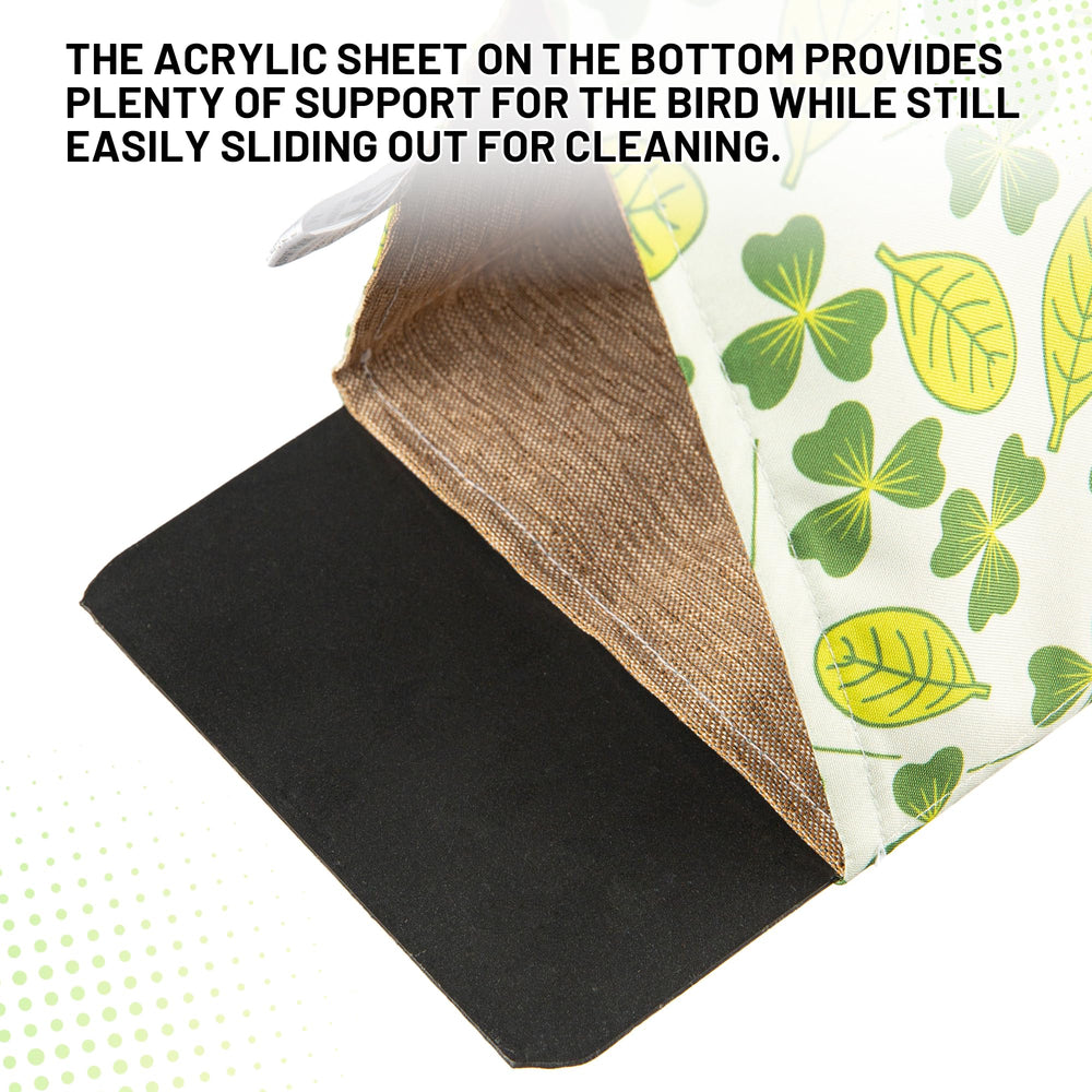 HASSLICKIT Bird Hut round-hole-design invites natural nesting behavior safely.