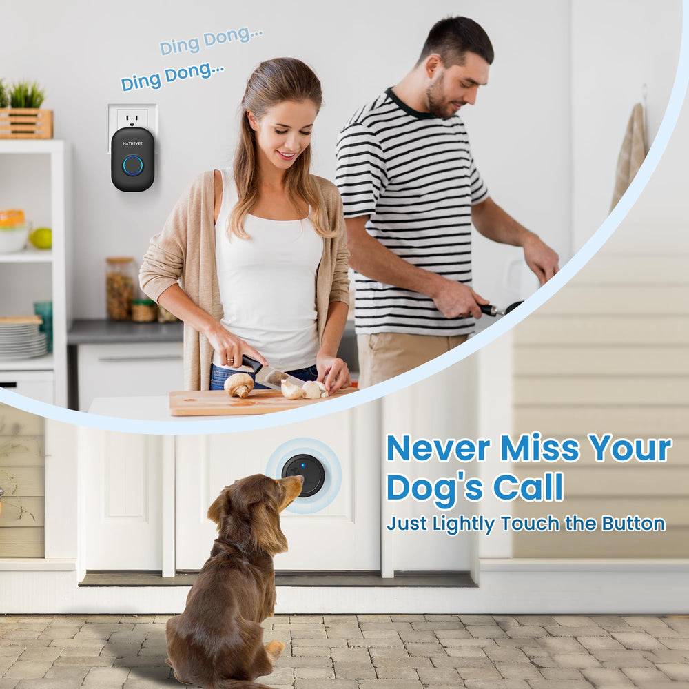 Hathever dog door bell with 32 melodies for customizable alerts