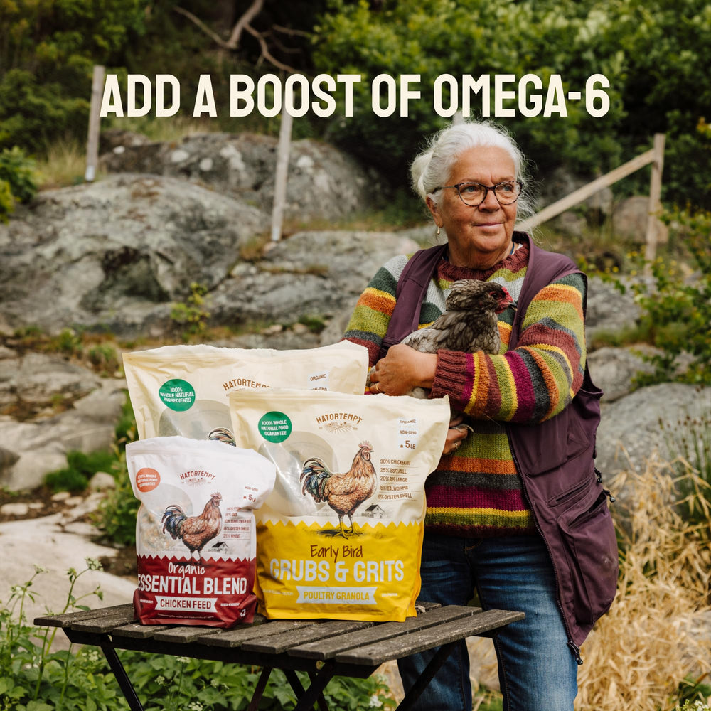 Hatortempt calcium blend supports stronger eggshells.