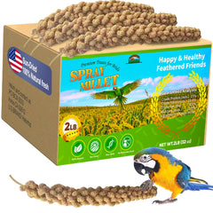 Hatortop Millet Spray bird seed package promoting enrichment through foraging