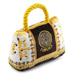 Haute Diggity Dog Fursace Handbag embroidery detail adds luxury to toy