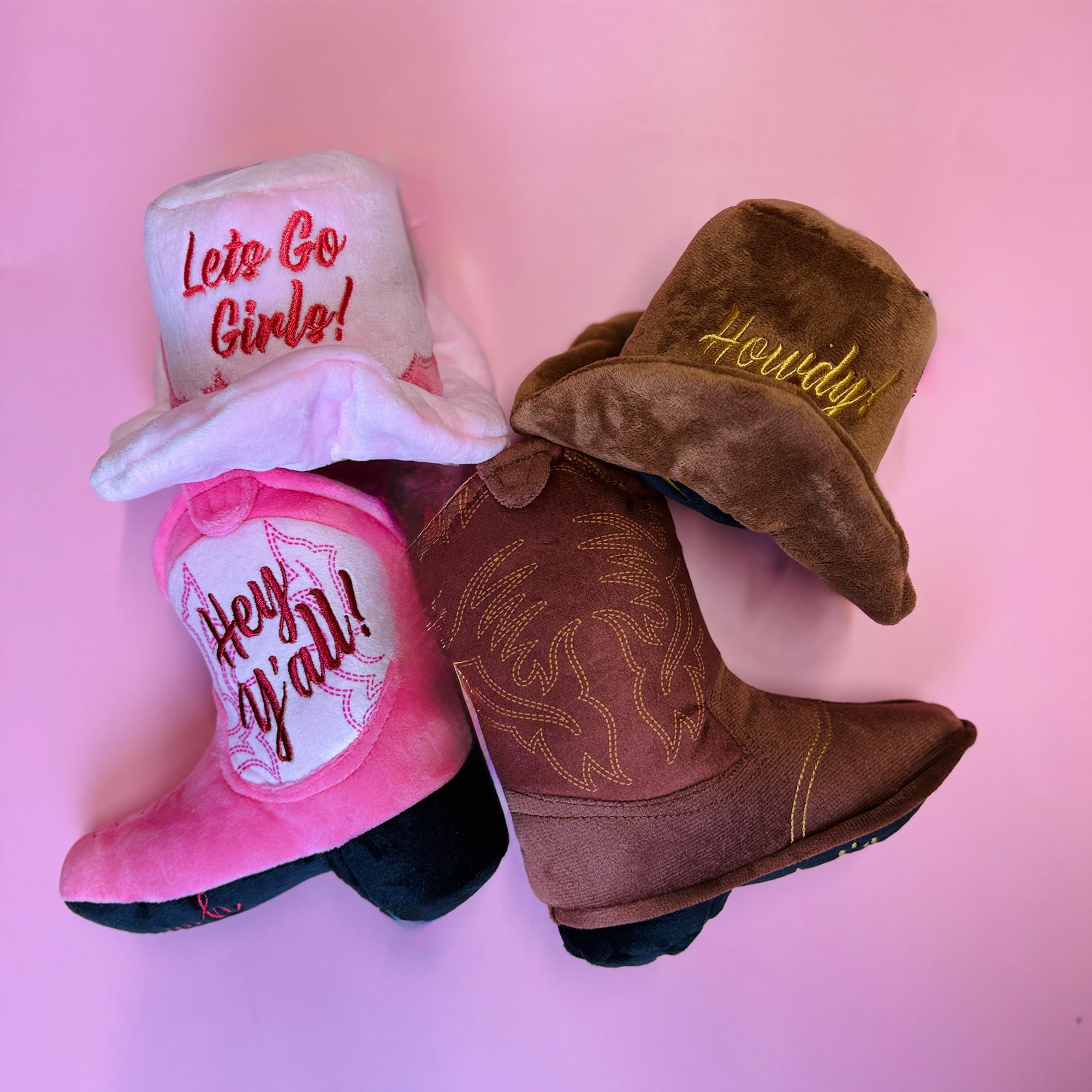 Haute Diggity Dog cowboy boot toy packaged as a ready gift.