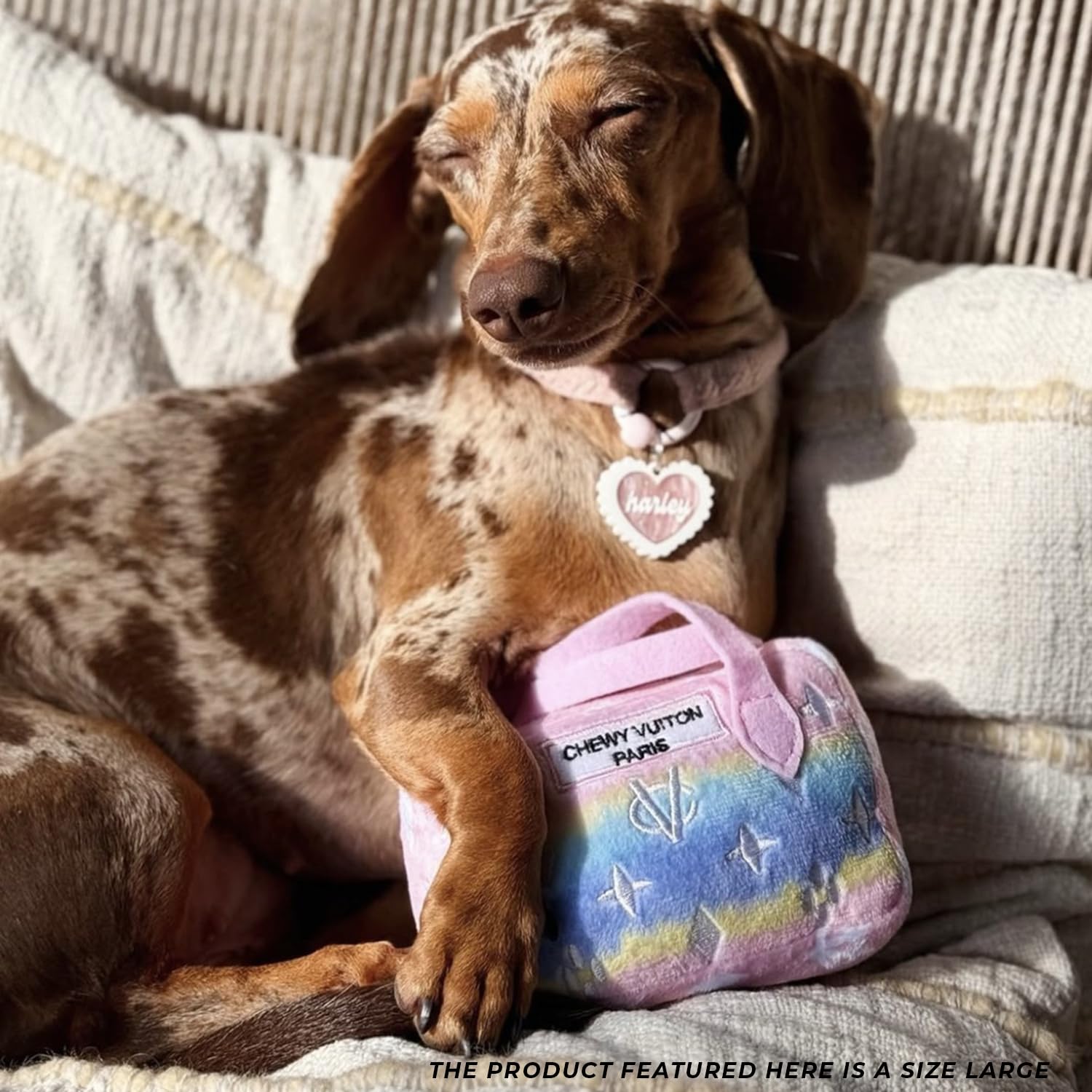 Haute Diggity Dog safe materials; soft plush construction for hours of cuddle-worthy play.