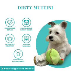 Haute Diggity Dog Dirty Muttini embroidered details enhance durability and charm.