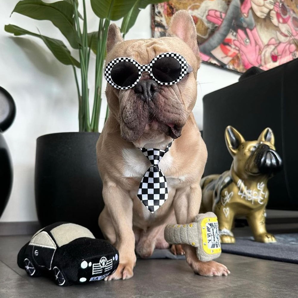 Haute Diggity Dog Furcedes Car Toy dog interaction, ideal for fetch and tug-o-war.