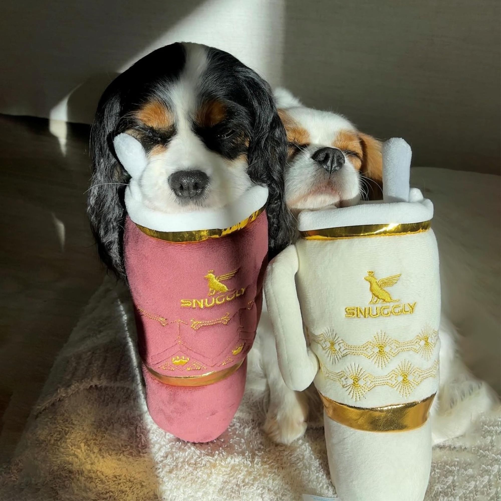 Haute Diggity Dog Holiday Snuggly Cup Toy machine washable for easy cleanup after adventures.
