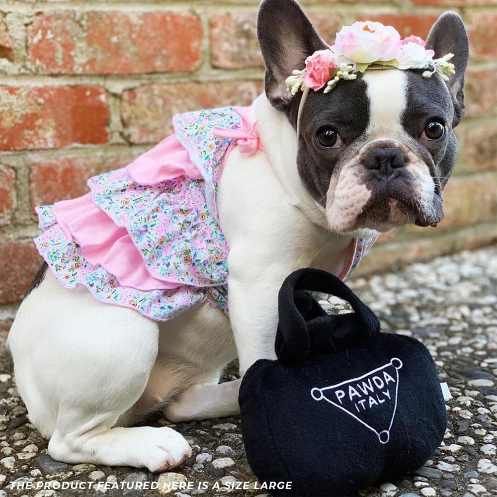 Machine-washable Pawda Handbag makes cleanup quick after messy adventures.