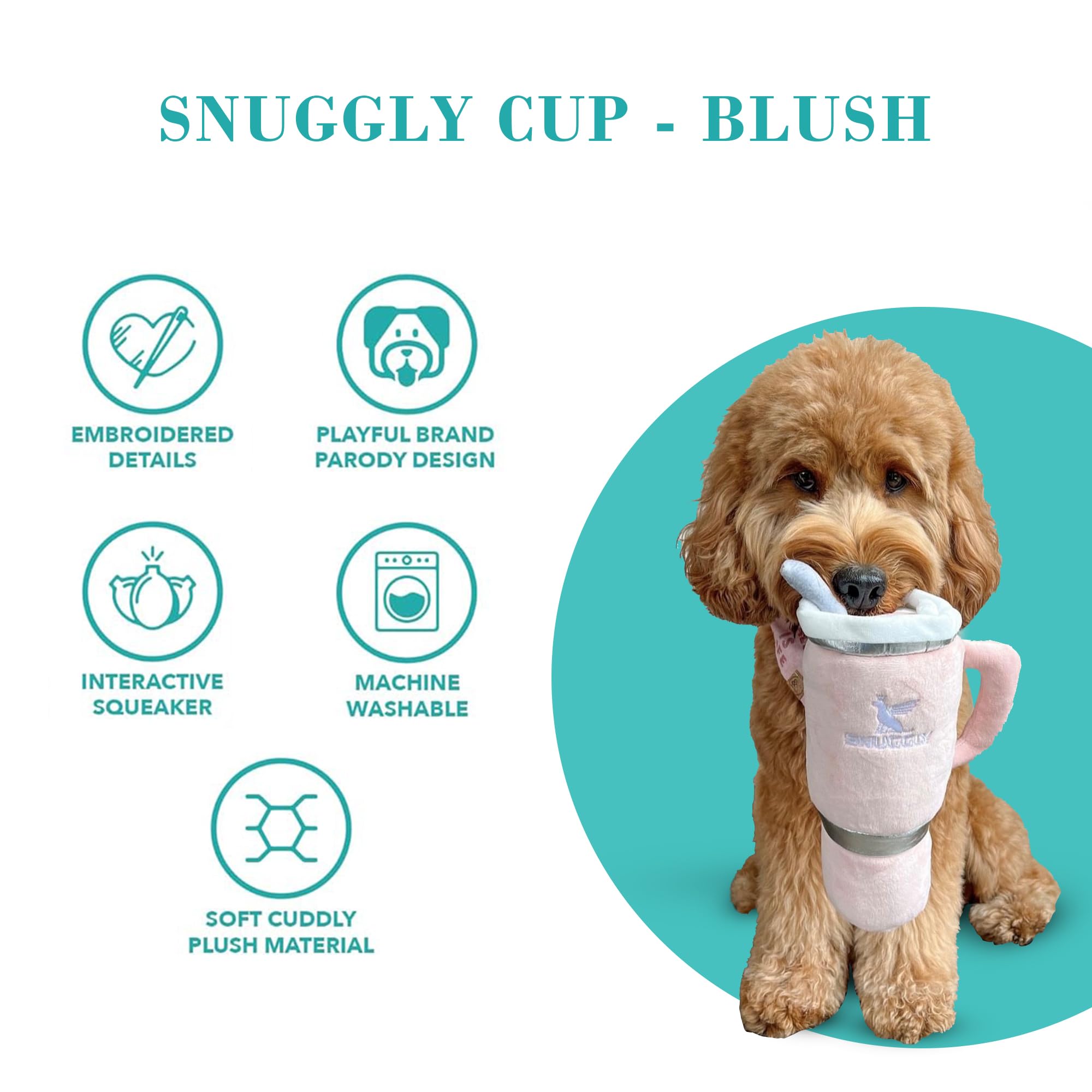 Haute Diggity Dog Snuggly Cup interactive toy for ongoing fetch and solo play