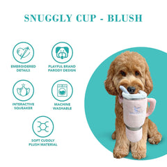 Haute Diggity Dog Snuggly Cup interactive toy for ongoing fetch and solo play