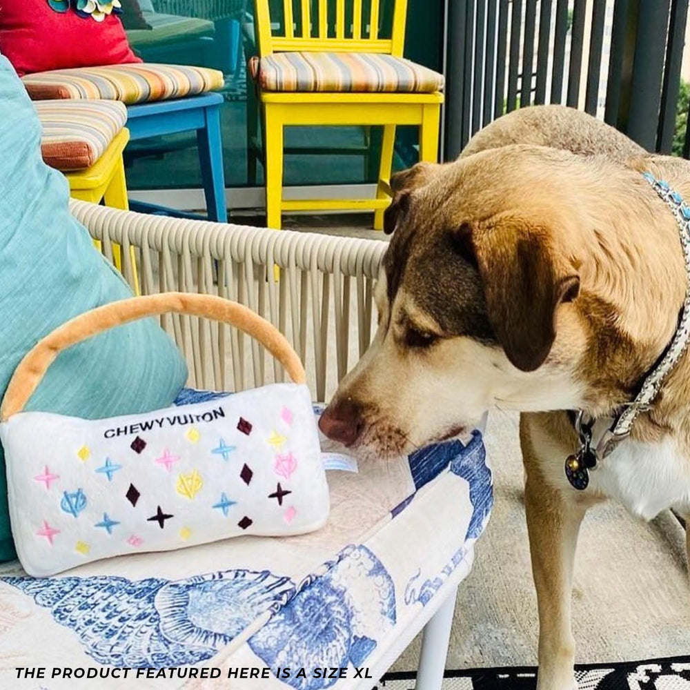 Haute Diggity Dog White Chewy Vuiton Handbag ideal gift for puppies and all breeds.