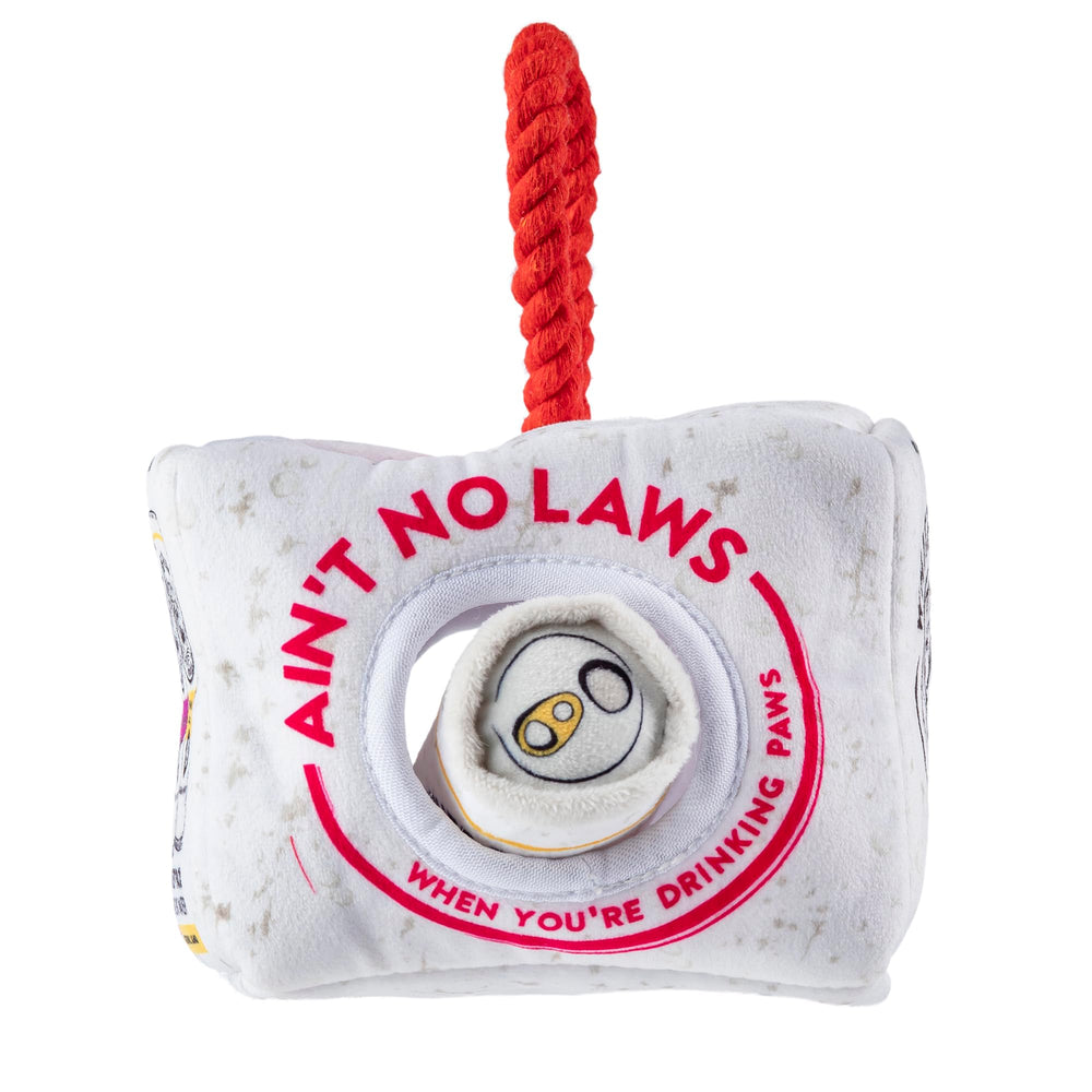 Haute Diggity Dog White Paw Grrriety Pack interactive cans for brain-teasing play and cuddly sessions.