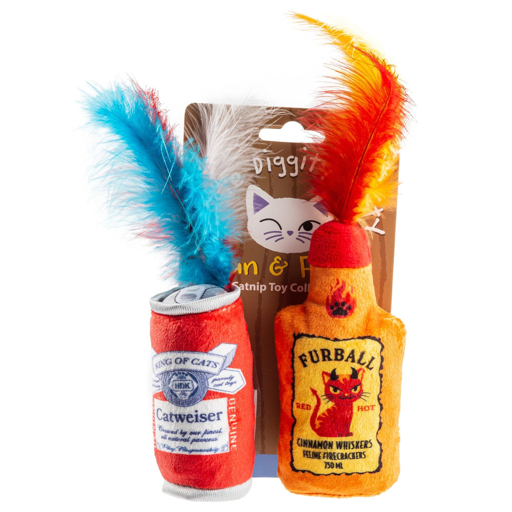 Haute Diggity Kitty Catweiser bottle front boosts interactive playtime
