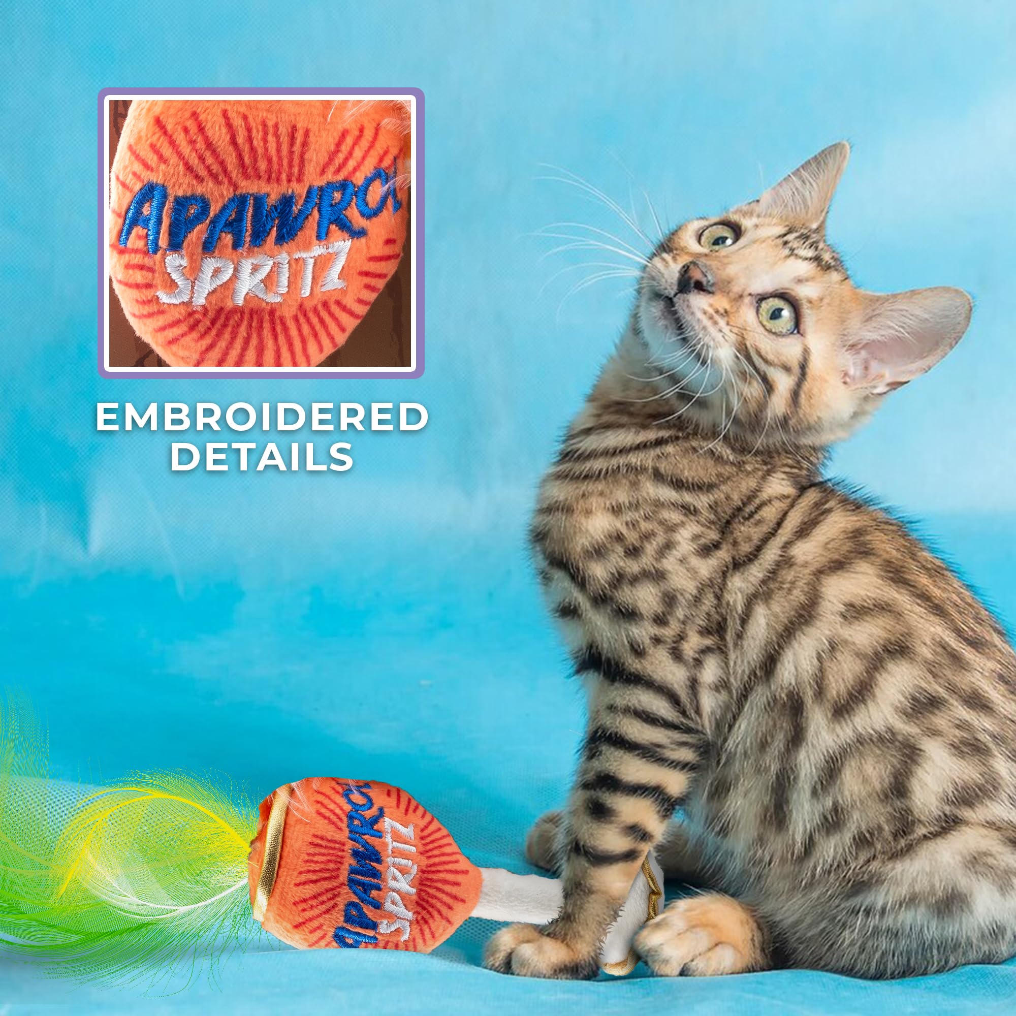 Haute Diggity Kitty crackle-sound toy captivates cats with audio-stimulated activity.