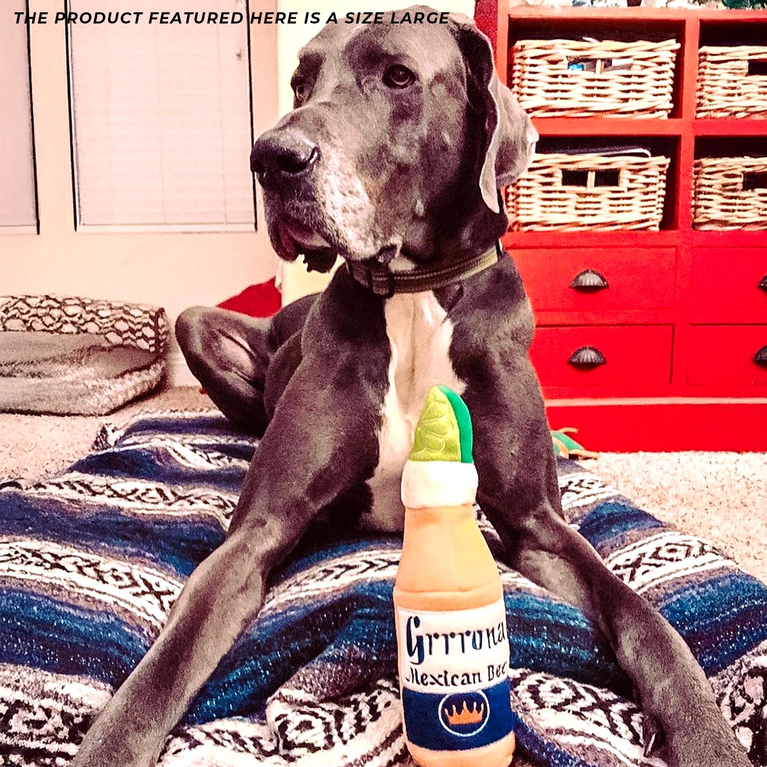 Haute Diggity Dog Grrrona Beer Bottle Toy is machine washable for easy care