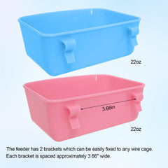 Hautllaif feeder blue bath-dish shows versatile use as water or bath bowl.