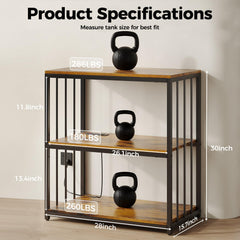 HavenlyYouth durable-metal-frame ensures stable support for tanks and accessories.
