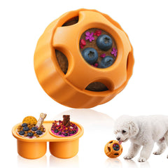 Havit Frozen Dog Treats Toy orange provides durable enrichment for small dogs.