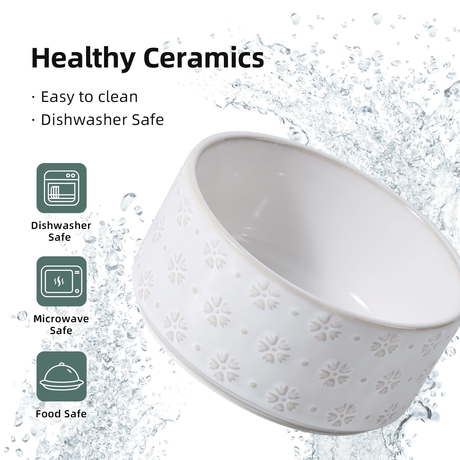 Havniva 6.1-inch bowl filled with water demonstrates practical everyday use.