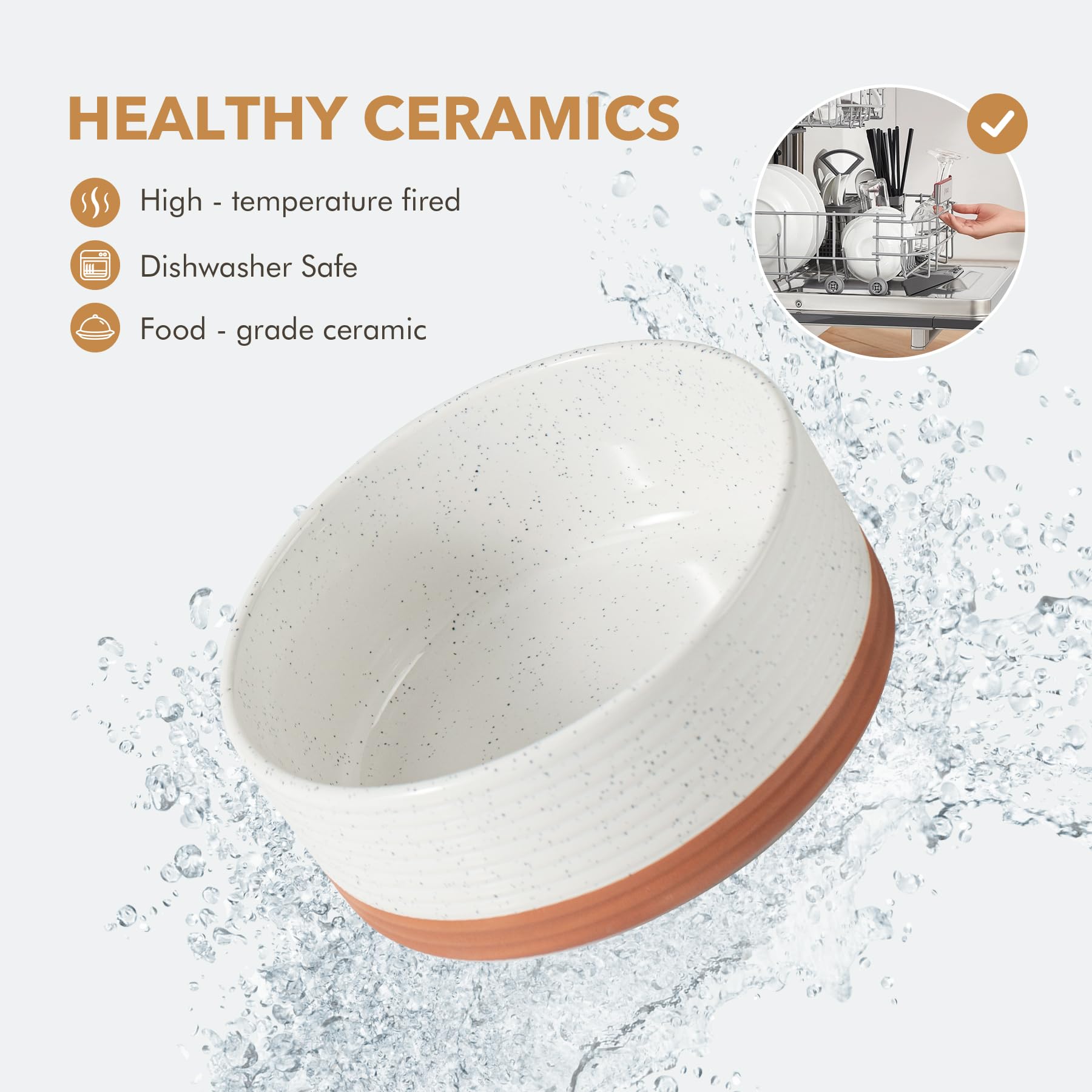 Havniva anti-slip base keeps bowls steady during meals.