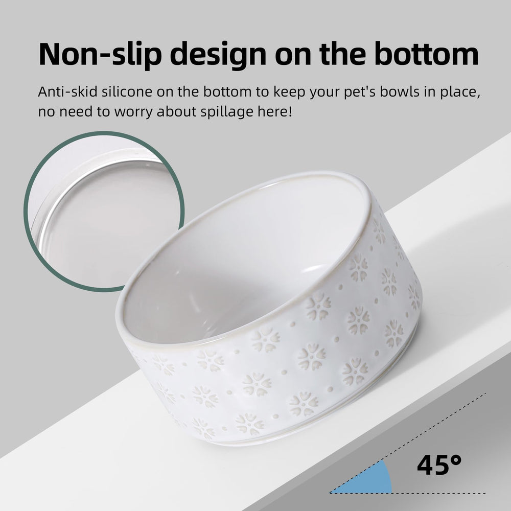 Havniva bowls with anti-slip base reduce sliding.