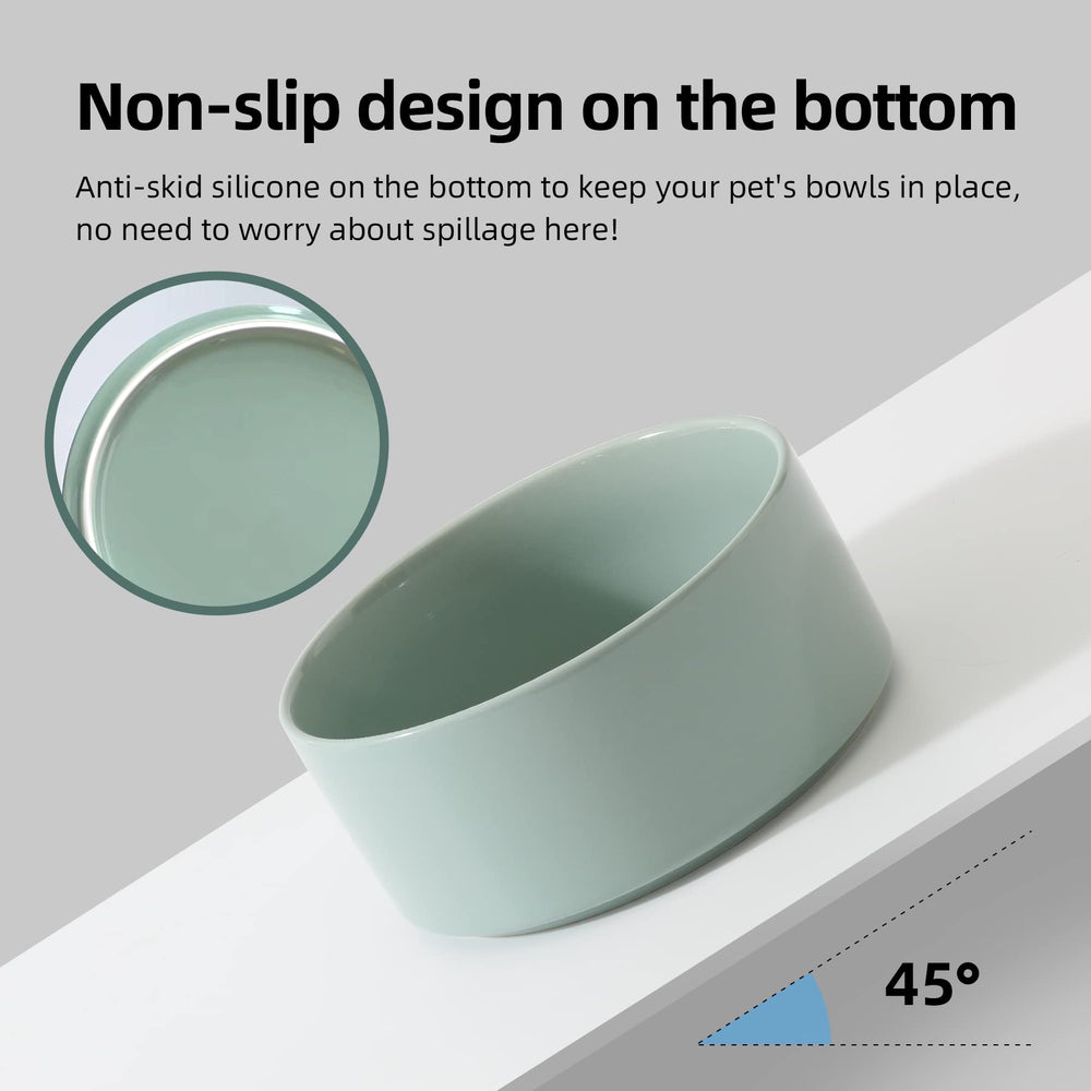 Havniva ceramic cat bowls arranged to support organized dining and hydration.