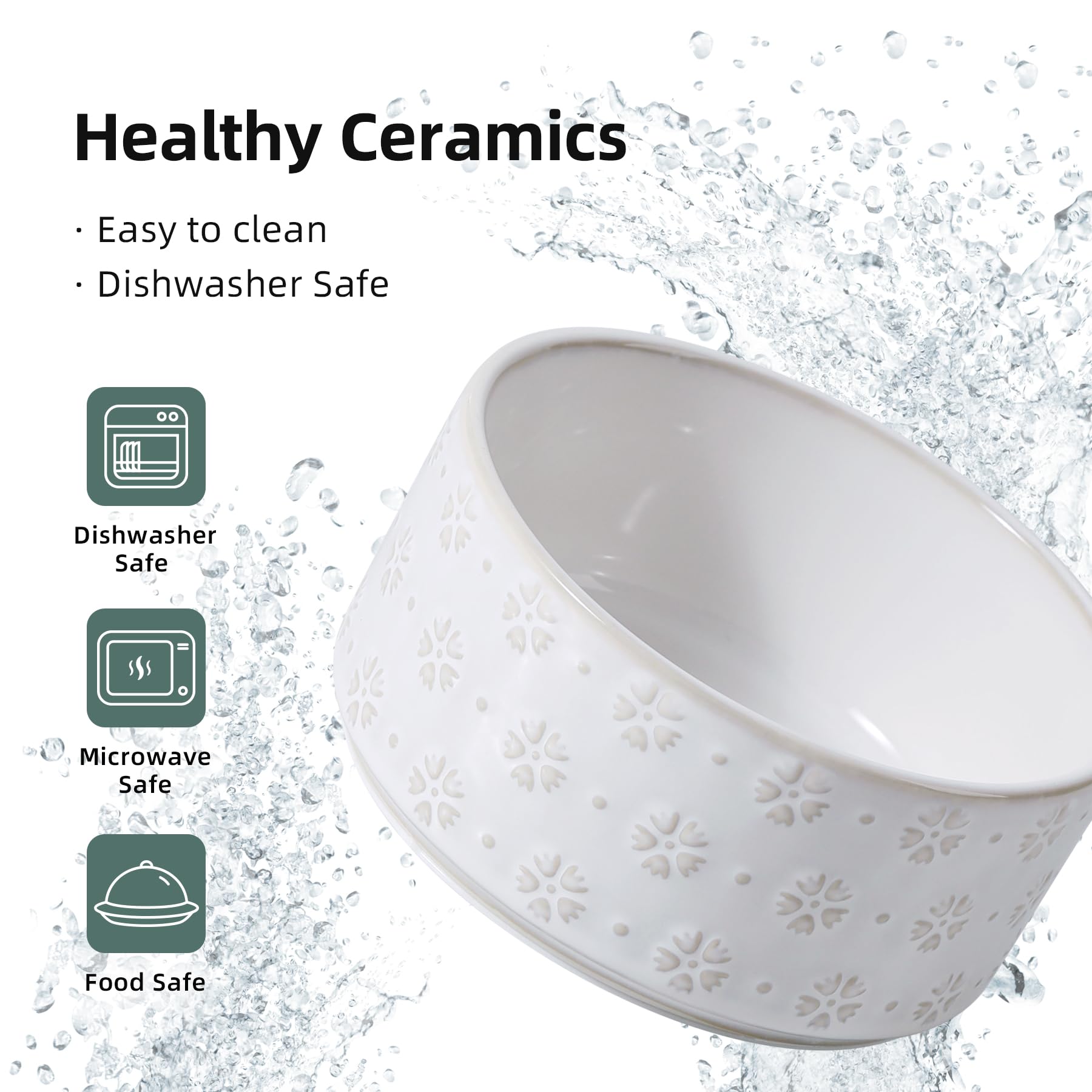Havniva bowls hold 27 oz water and 3.4 cups food.