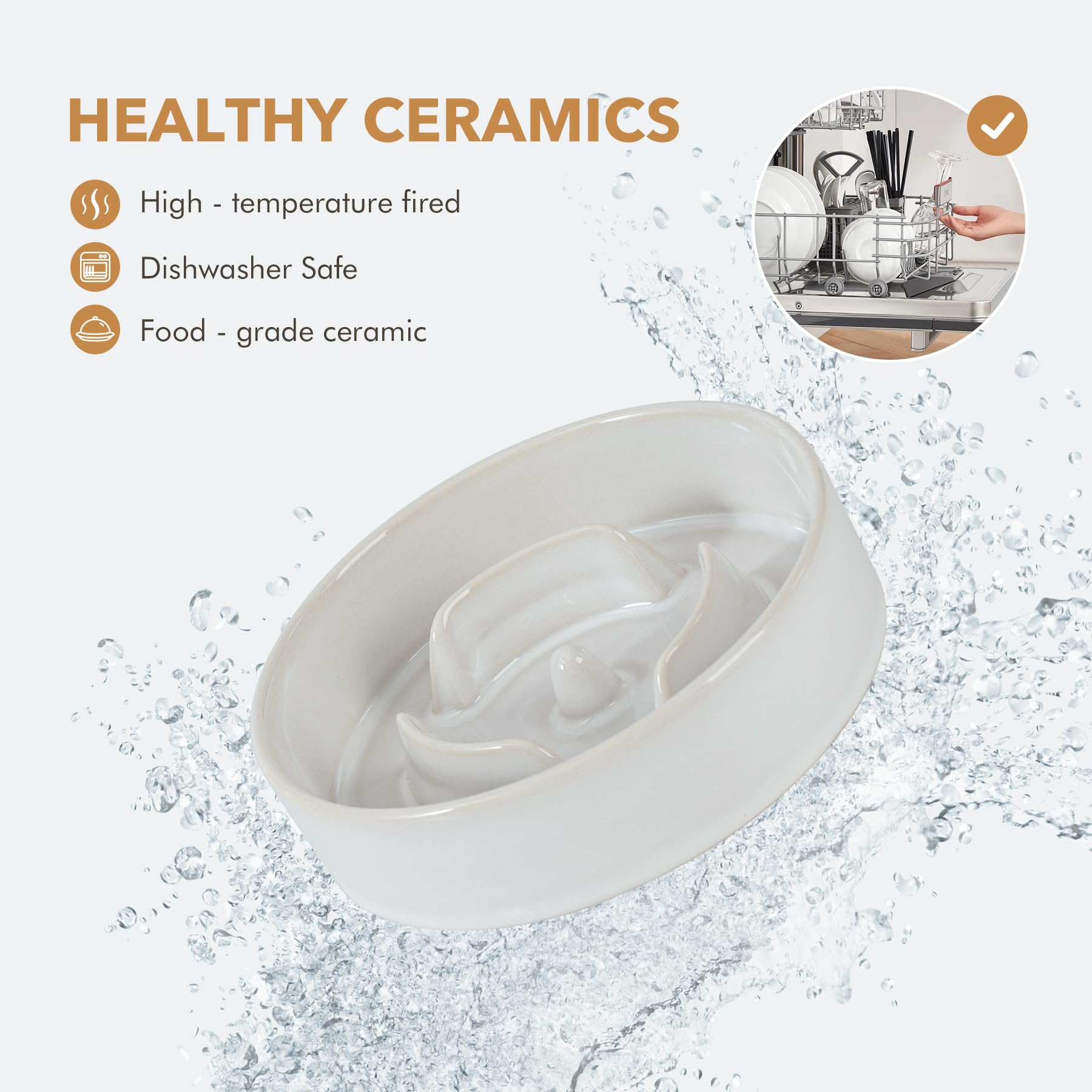 Havniva ceramic bowls with easy-clean surfaces simplify post-meal cleanup.