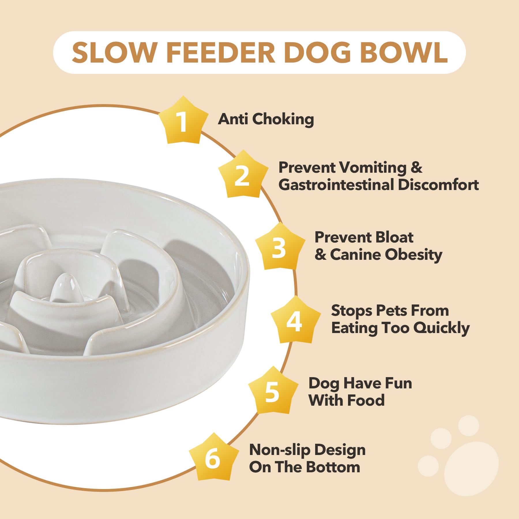 Havniva ceramic bowl is easy to clean and dishwasher safe
