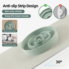 Havniva slow feeder bowl anti-slip bottom keeps bowl stable during feeding