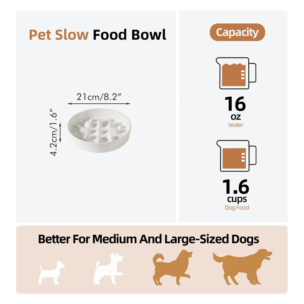 Havniva ceramic slow feeder ridges design aids slower, mindful eating.