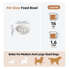 Havniva ceramic slow feeder ridges design aids slower, mindful eating.