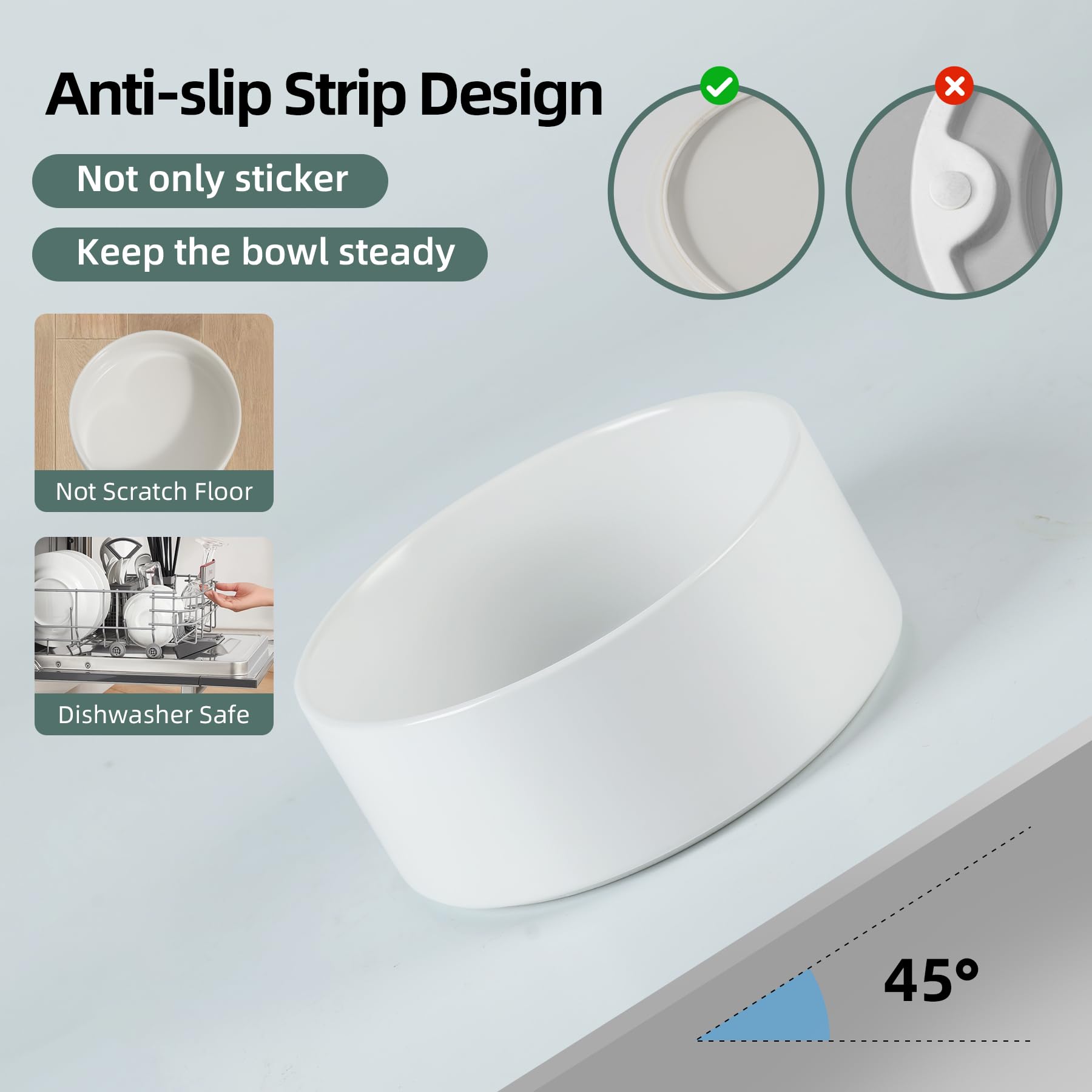 Havniva ceramic dishwasher-safe bowl for easy cleanup.