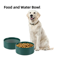 Havniva dishwasher-safe ceramic green bowl for easy cleaning after meals.