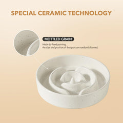 Havniva non-slip bottom on ceramic bowl keeps meals stable
