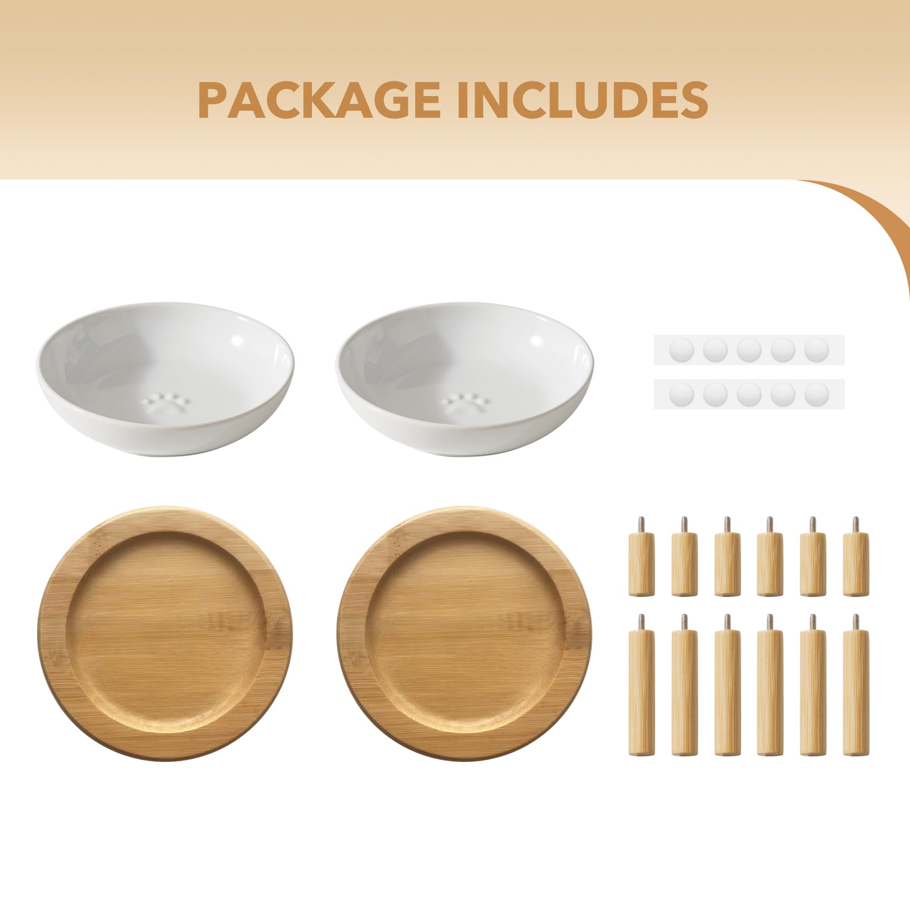 Havniva glazed ceramic cat bowls are dishwasher-safe and easy to clean