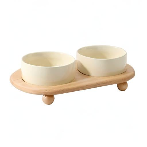 Havniva kitty feeder in use showcases elevated design improving posture-friendly dining