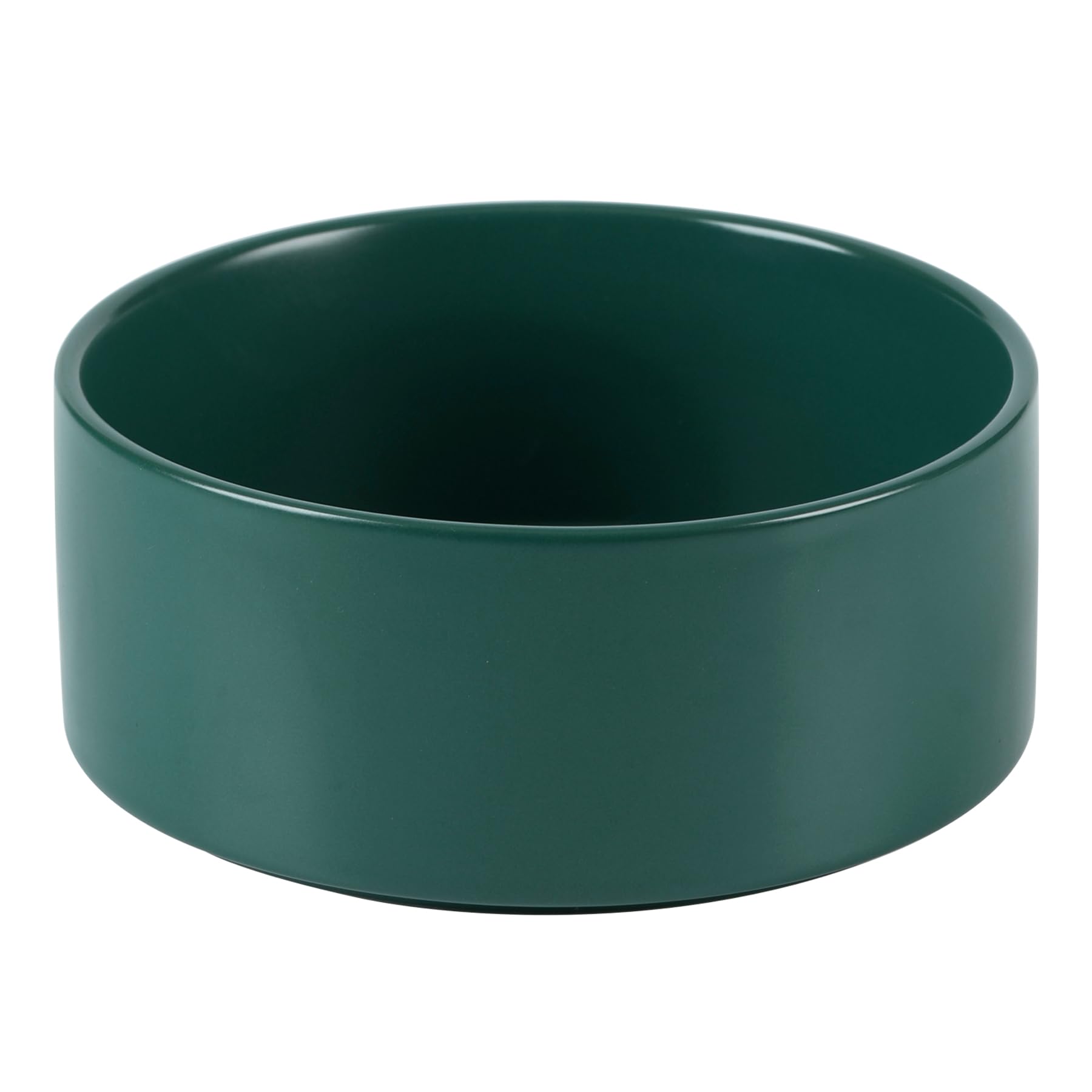 Havniva non-slip 8.2-inch ceramic dog bowl green ideal for large breeds.
