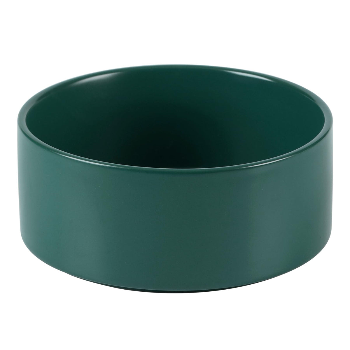 Havniva non-slip 8.2-inch ceramic dog bowl green ideal for large breeds.