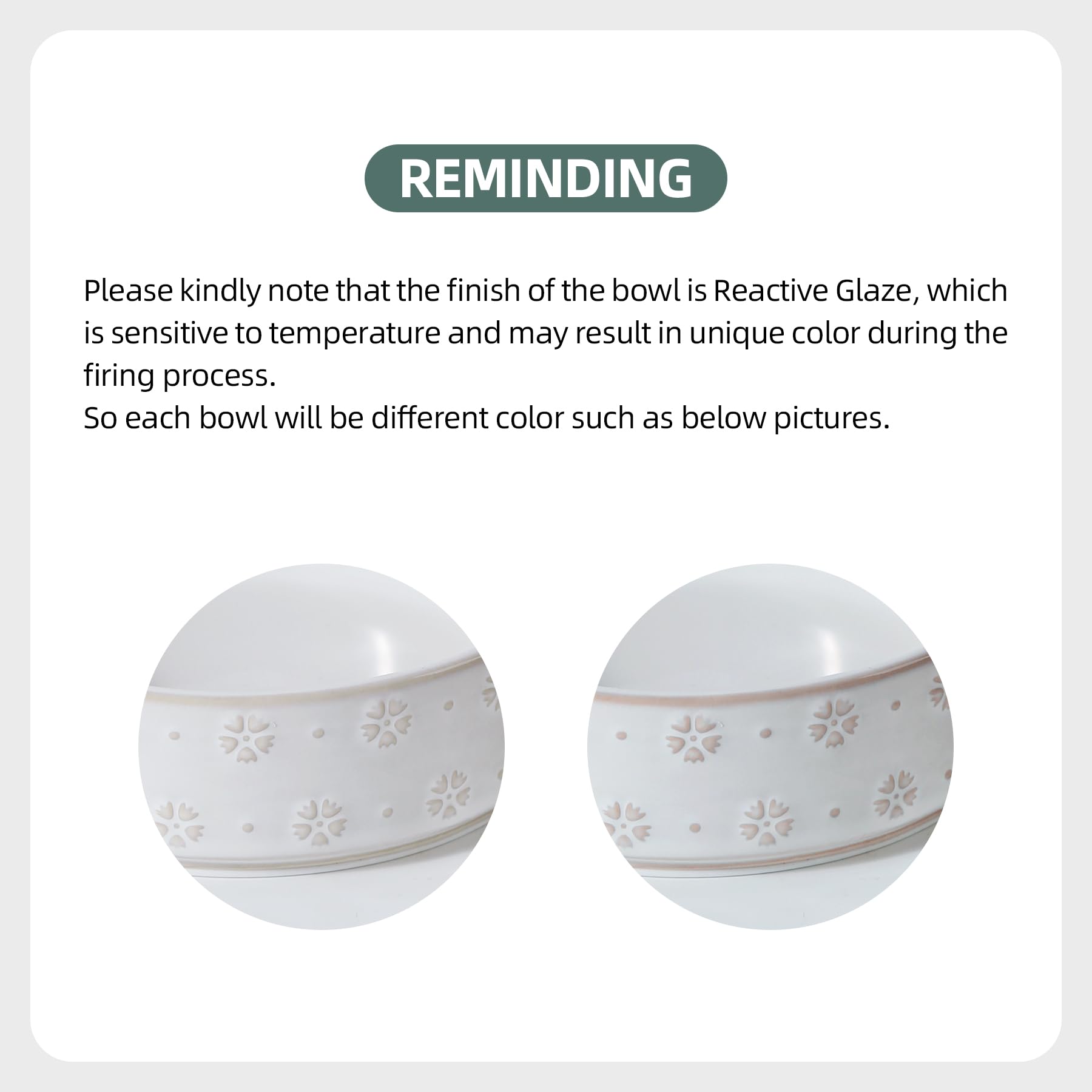 Havniva heavy ceramic bowls with anti-slip base stay put during meals.