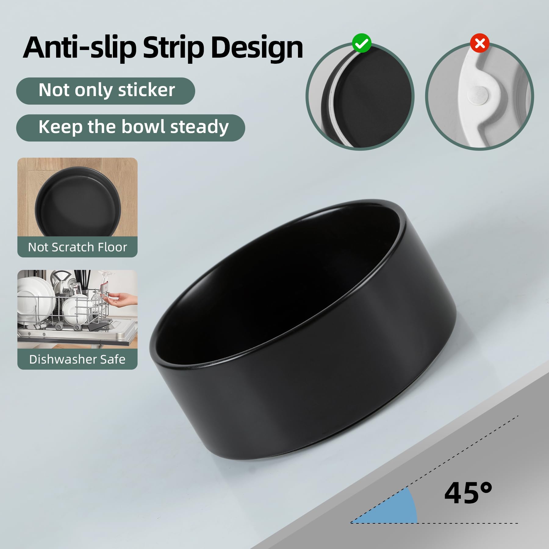Havniva stable non-slip base prevents tipping during meals