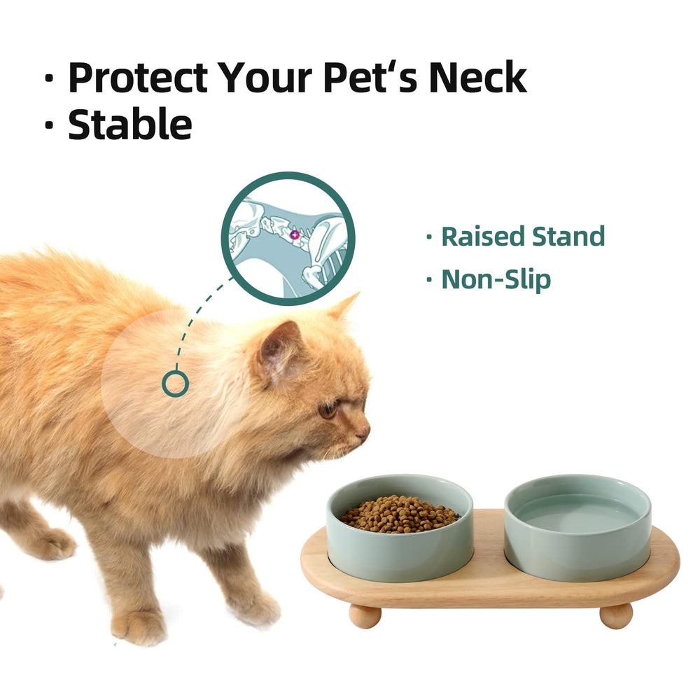 Havniva sturdy stand elevates bowls for comfortable meals.