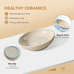 Havniva two-style adjustable stand demonstrating different heights for comfortable feeding
