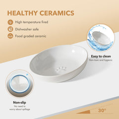 Havniva whisker-friendly bowls reduce whisker contact during meals