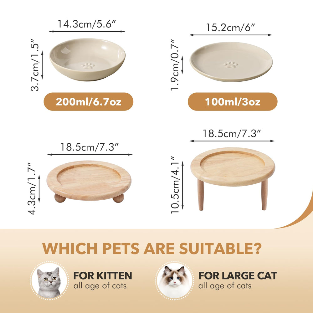 Havniva wide whisker-friendly bowl close-up for easier cleaning