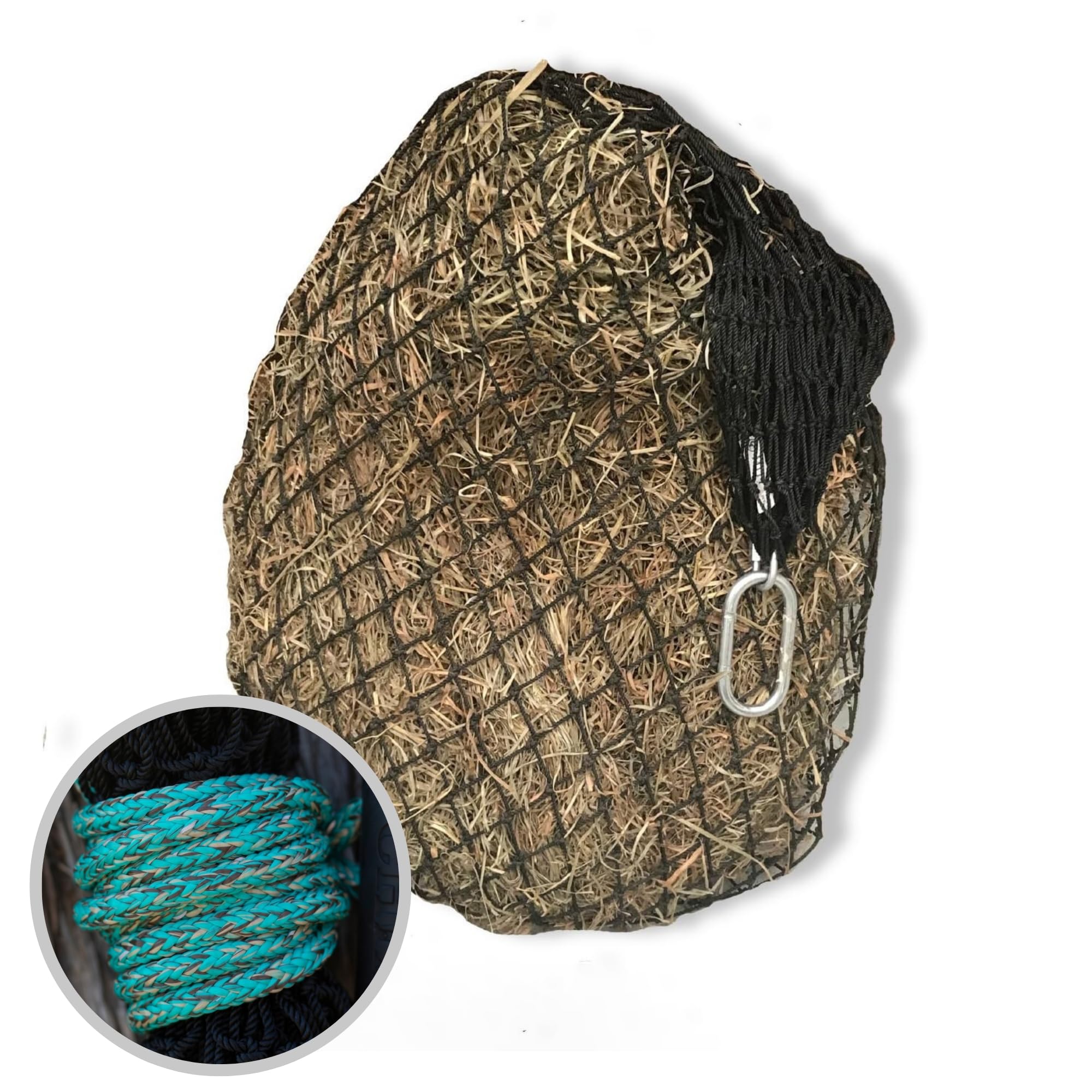 hay chix hay net nylon close-up shows UV-treated durability for long-lasting use.