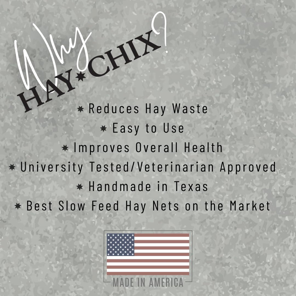 hay chix hay net patented closure close-up demonstrates quick secure filling.